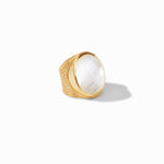 Julie Vos Verona Statement Iridescent Clear Crystal Ring - Eden Lifestyle