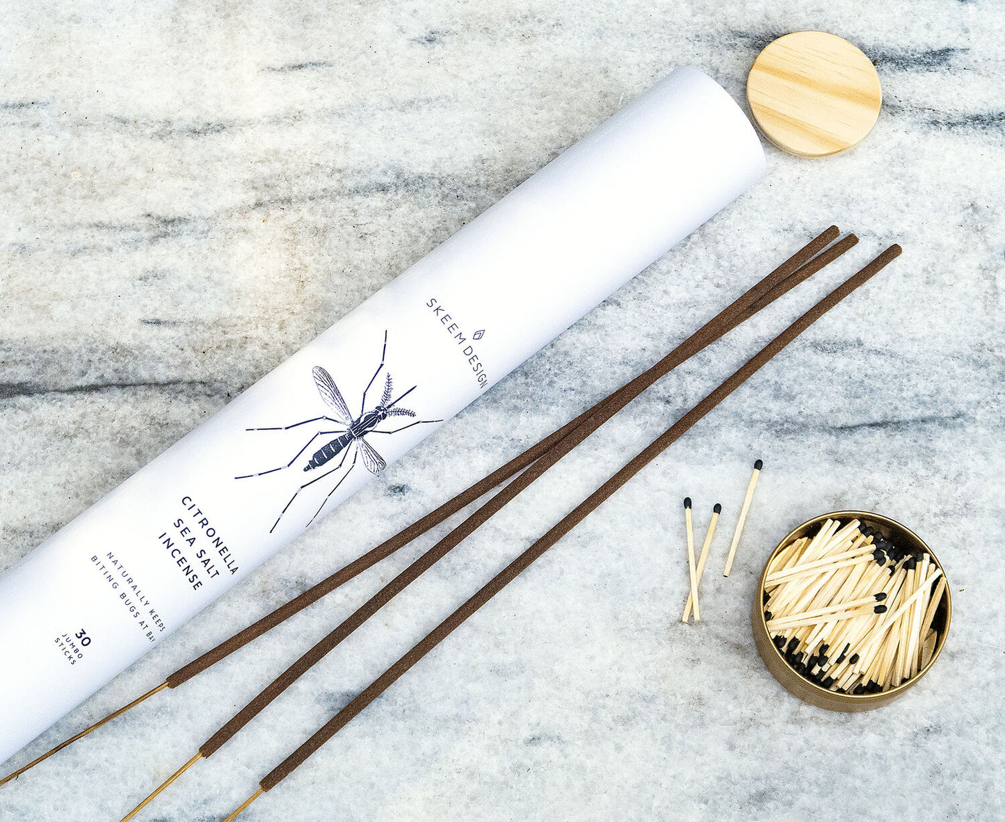 Jumbo Citronella Sea Salt Incense - Eden Lifestyle