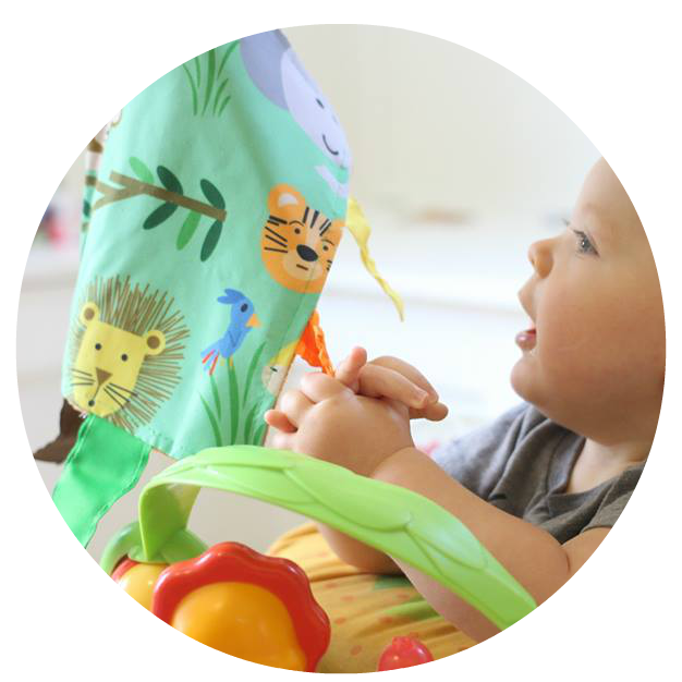 Jungle Zoo Crinkle Tag Square 8x8 Baby Teach @ Home Toy - Eden Lifestyle