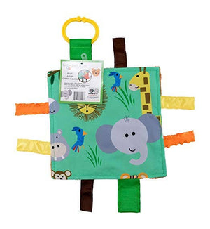 Jungle Zoo Crinkle Tag Square 8x8 Baby Teach @ Home Toy - Eden Lifestyle