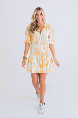 Floral 70's Smocked Dress - Eden Lifestyle