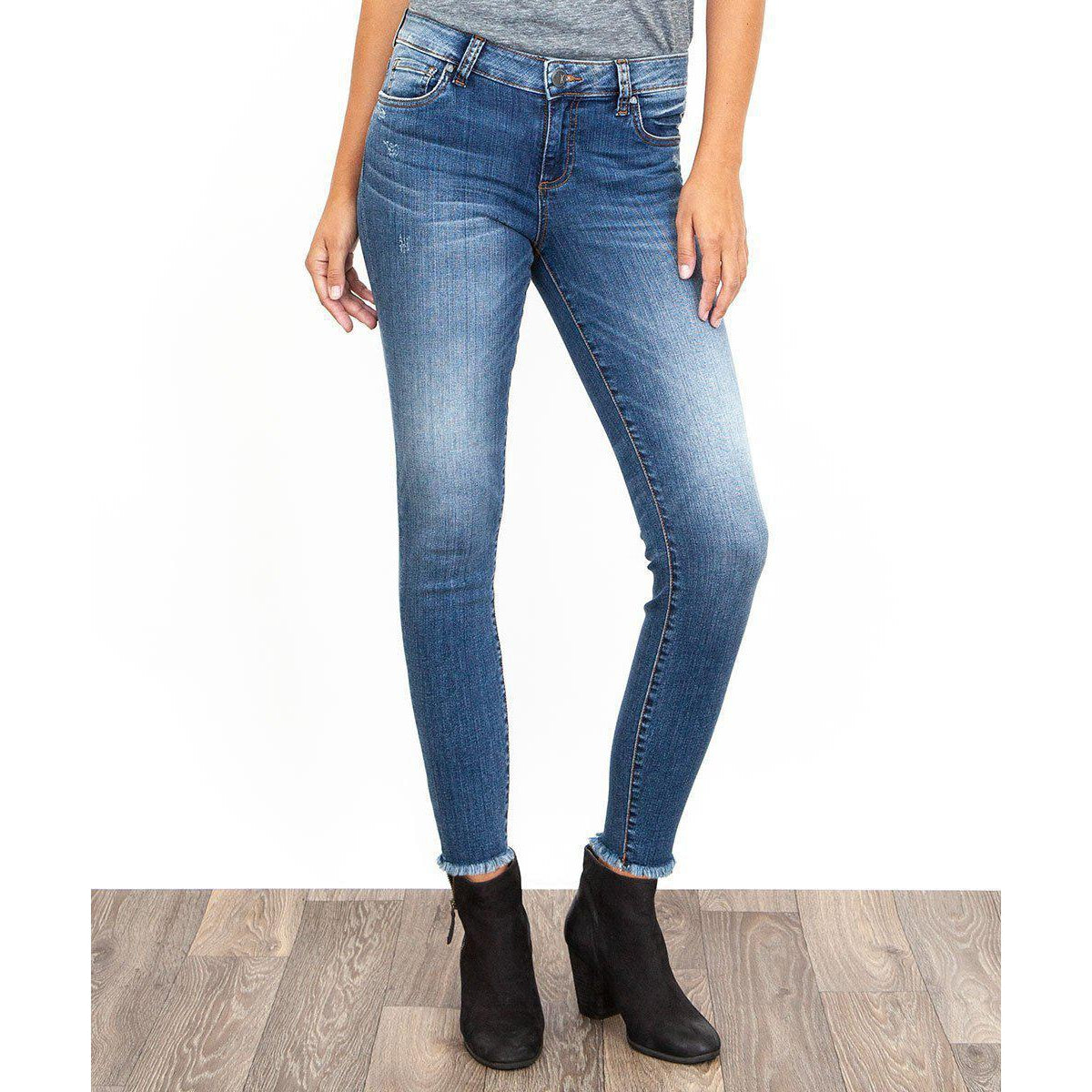 KUT from the Kloth, Women - Denim,  KUT from the Kloth | CONNIE SLIM FIT ANKLE SKINNY (GUILELESS WASH)