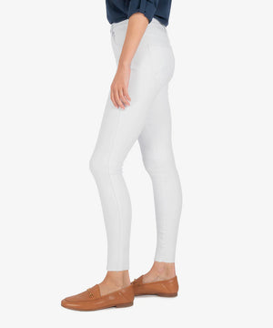 CONNIE HIGH RISE SLIM FIT ANKLE SKINNY (OPTIC WHITE) - Eden Lifestyle