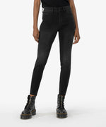 Connie High Rise Fab Ab Ankle Skinny Raw Hem (Sustainable Fabric, Experiences Wash) - Eden Lifestyle