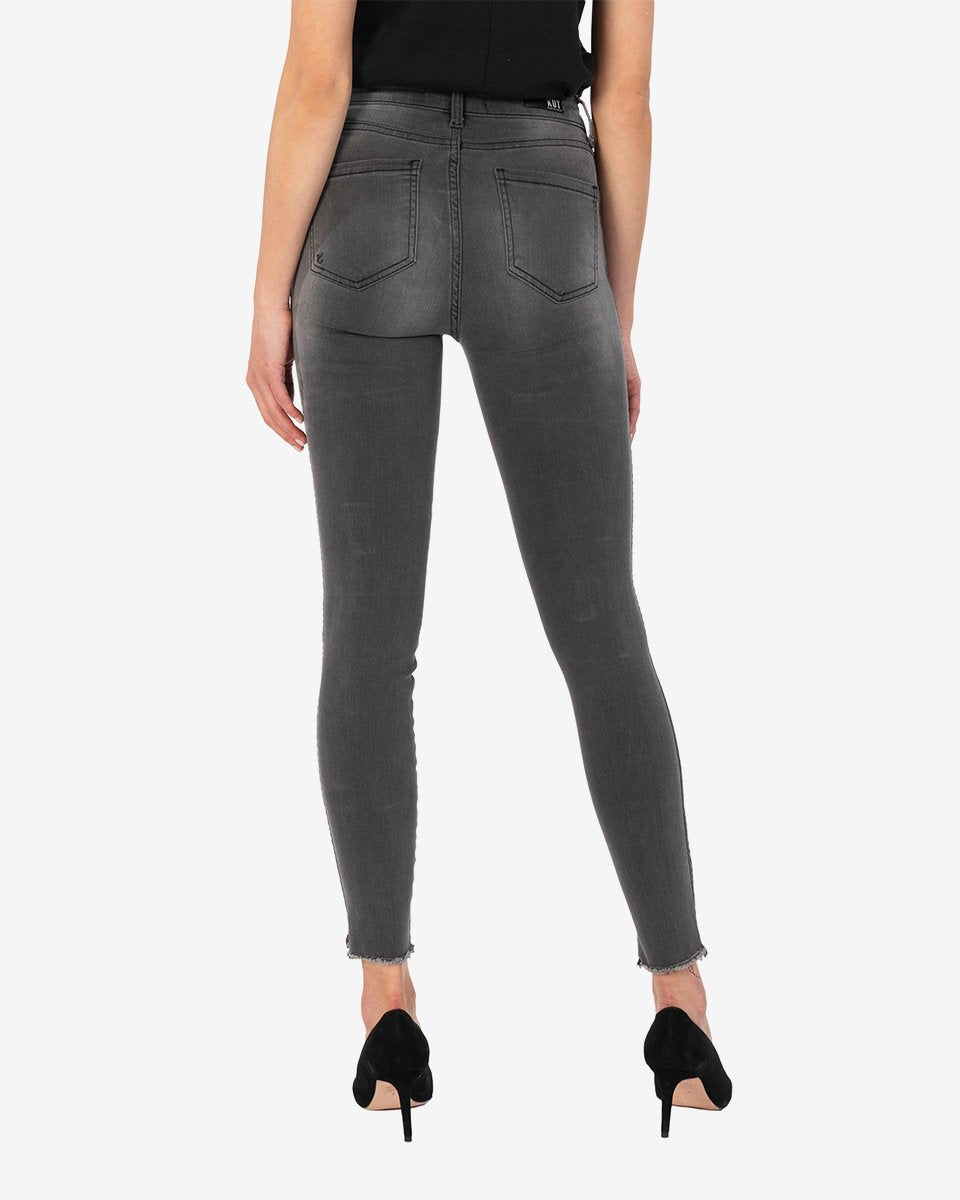 CONNIE HIGH RISE FAB AB SLIM FIT ANKLE SKINNY (ECO FRIENDLY - ENTICING WASH) - Eden Lifestyle