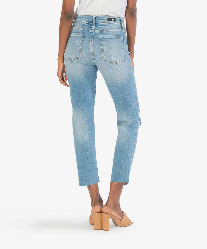 RACHAEL HIGH RISE FAB AB MOM JEAN (UPRIGHT WASH) - Eden Lifestyle