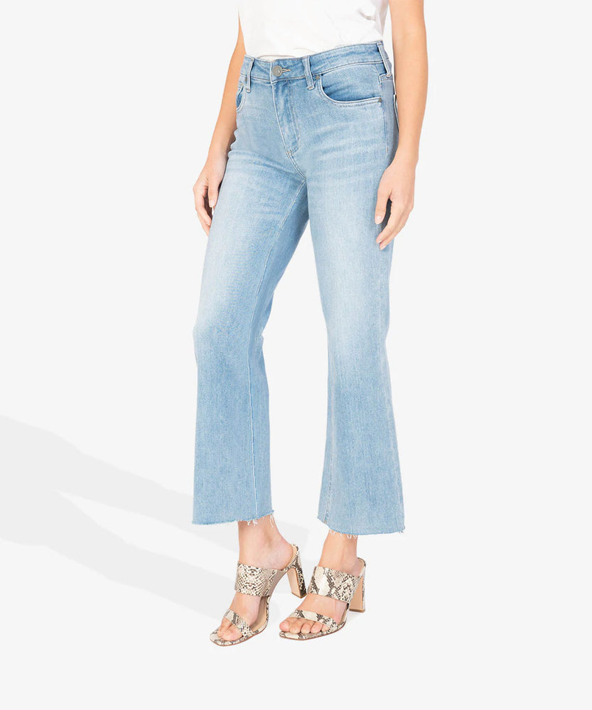 KELSEY HIGH RISE FAB AB ANKLE FLARE (DIGNIFIED WASH) - Eden Lifestyle