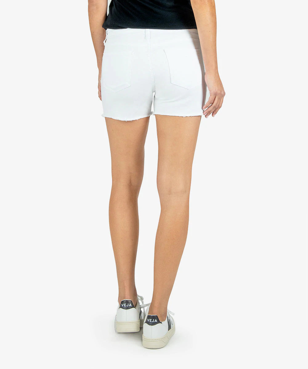 GIDGET FRAY SHORT (WHITE) - Eden Lifestyle