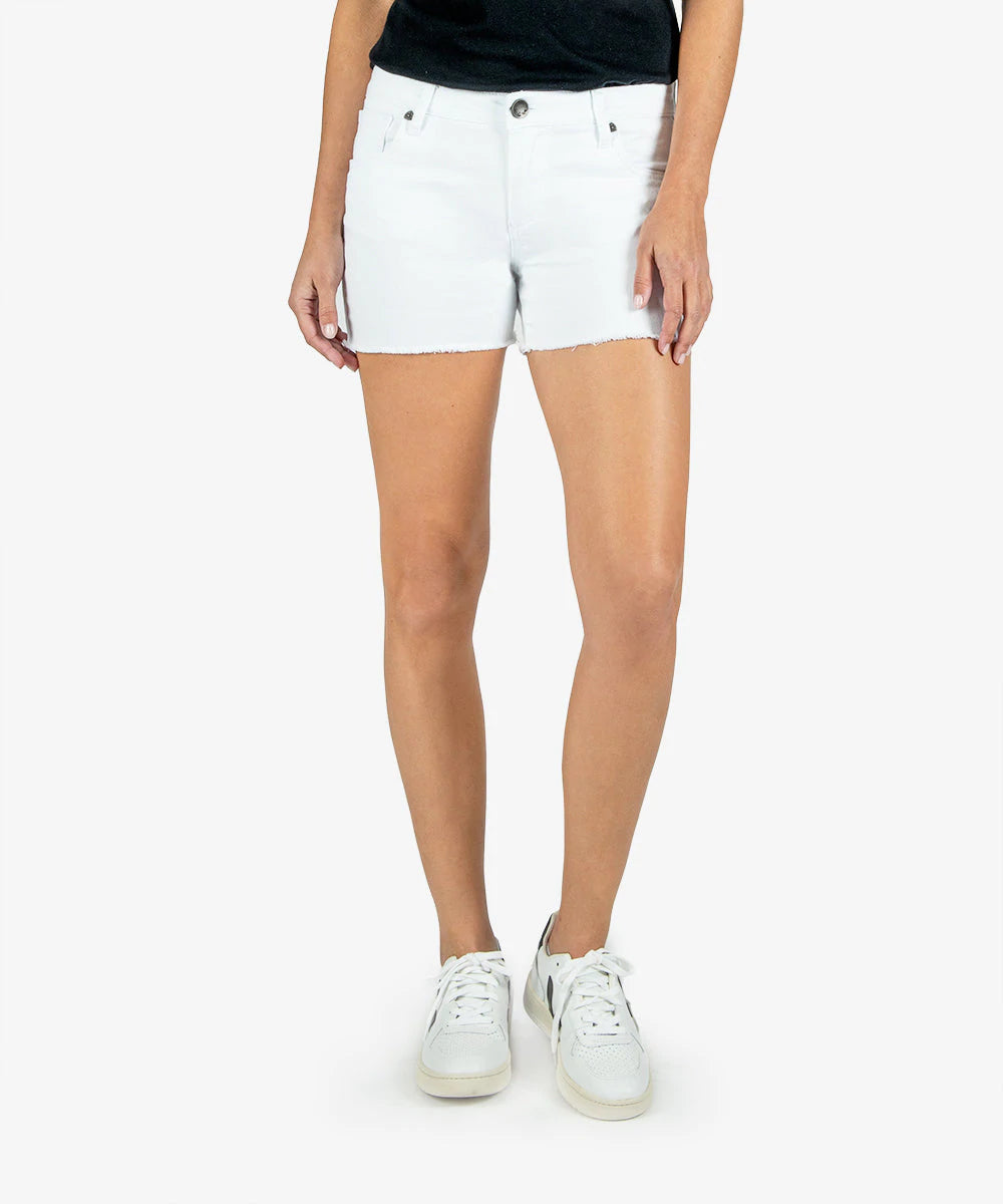 GIDGET FRAY SHORT (WHITE) - Eden Lifestyle
