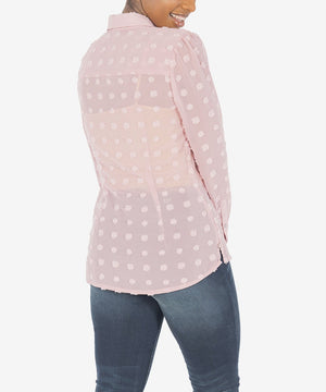 KUT from the Kloth, Women - Shirts & Tops,  KUT from the Kloth - BILLA BUTTON DOWN SHIRT (ROSE)