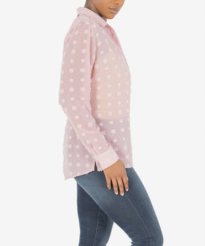 KUT from the Kloth, Women - Shirts & Tops,  KUT from the Kloth - BILLA BUTTON DOWN SHIRT (ROSE)