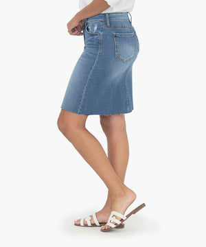 KUT from the Kloth, Women - Denim,  KUT from the Kloth - Melinda Skirt (Explorative Wash)