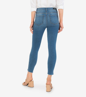 KUT from the Kloth Connie High Rise Fab Ab Ankle Skinny (Factor Wash) - Eden Lifestyle