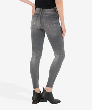 KUT from the Kloth Connie High Rise Fab Ab Slim Fit Ankle Skinny (Eco Friendly, Act Wash) - Eden Lifestyle
