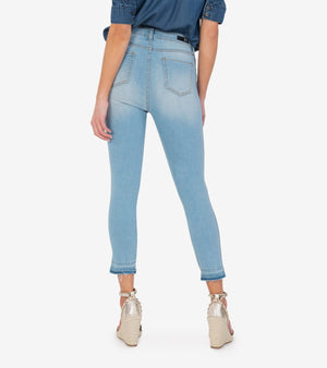 KUT from the Kloth Connie High Rise Fab Ab Slim Fit Crop Skinny (Eco-Friendly Anew Wash) - Eden Lifestyle