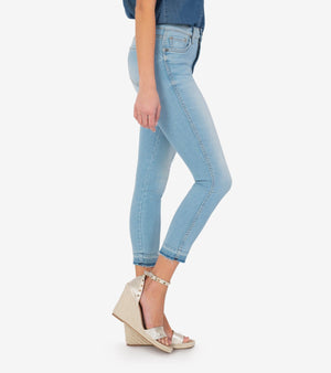 KUT from the Kloth Connie High Rise Fab Ab Slim Fit Crop Skinny (Eco-Friendly Anew Wash) - Eden Lifestyle