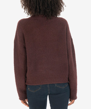 KUT from the Kloth Hailee Knit Sweater Wine - Eden Lifestyle