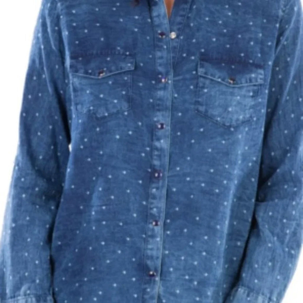 KUT from the Kloth |  Harlow Denim Shirt - Eden Lifestyle