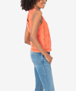 KUT from the Kloth Jaquetta Sleeveless Lace Top - Eden Lifestyle