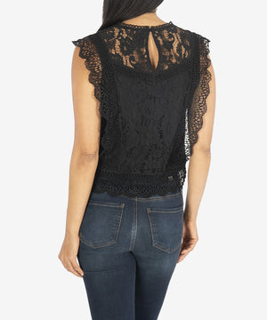 KUT from the Kloth, Women - Shirts & Tops,  KUT from the Kloth Stella Lace Top (Black)