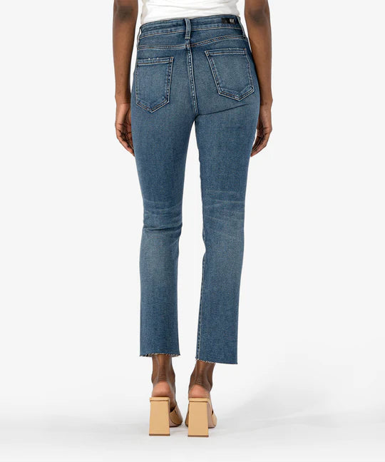 Kelsey High Rise Fab Ab Ankle Flare With Raw Hem (Reprieve Fabric, Shine Wash) - Eden Lifestyle