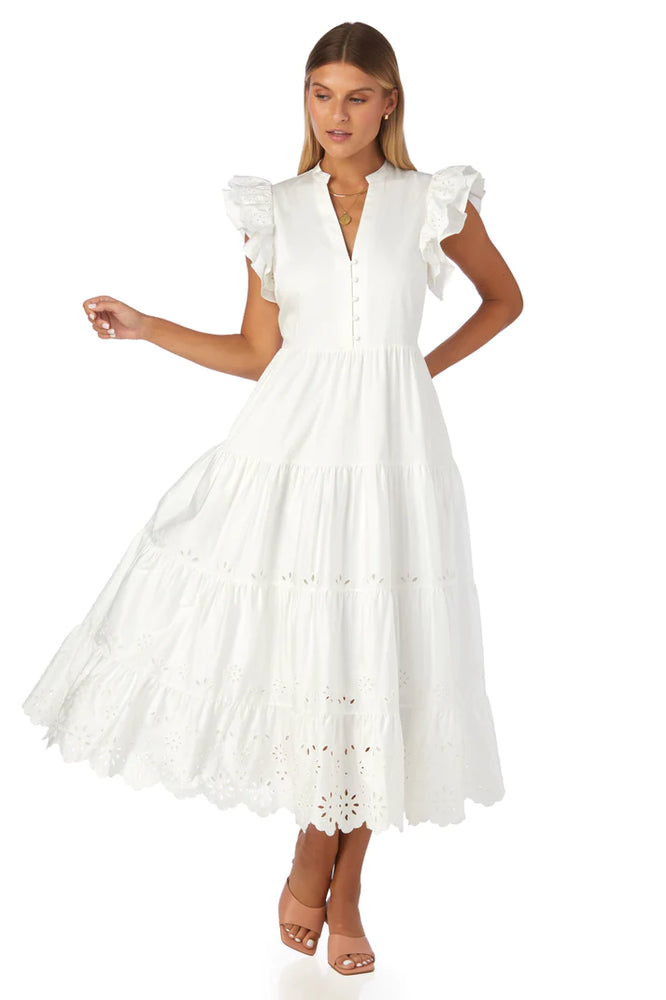 Kemble Dress in White - Eden Lifestyle