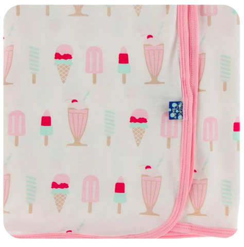 Kickee Pants - Print Swaddling Blanket in Natural Cream Shop - Eden Lifestyle