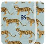 KicKee Pants, Baby - Blankets,  Kickee Pants - Print Swaddling Blanket - Spring Sky Tiger