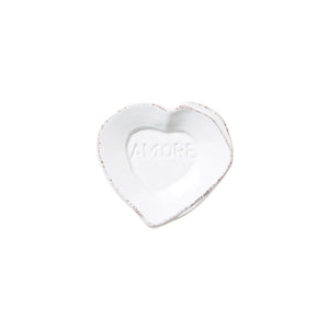 Lastra White Heart Mini Amore Plate - Eden Lifestyle