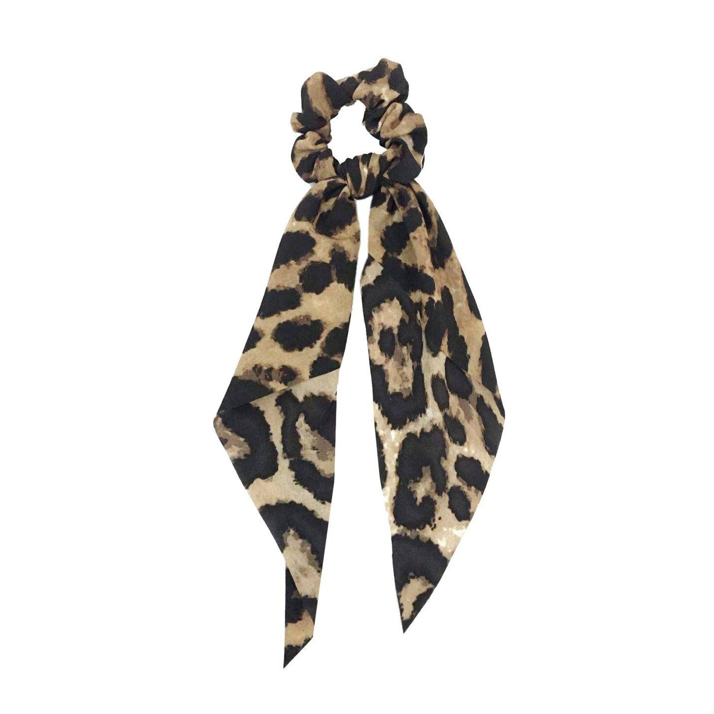 Eden Lifestyle, Accessories - Hats,  Leopard Scarf Ponytail Holder