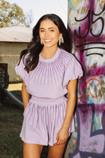 Lavender Pearl Burst Bubble Top - Eden Lifestyle