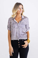 Karlie, Women - Shirts & Tops,  Leopard Pocket Utility Top