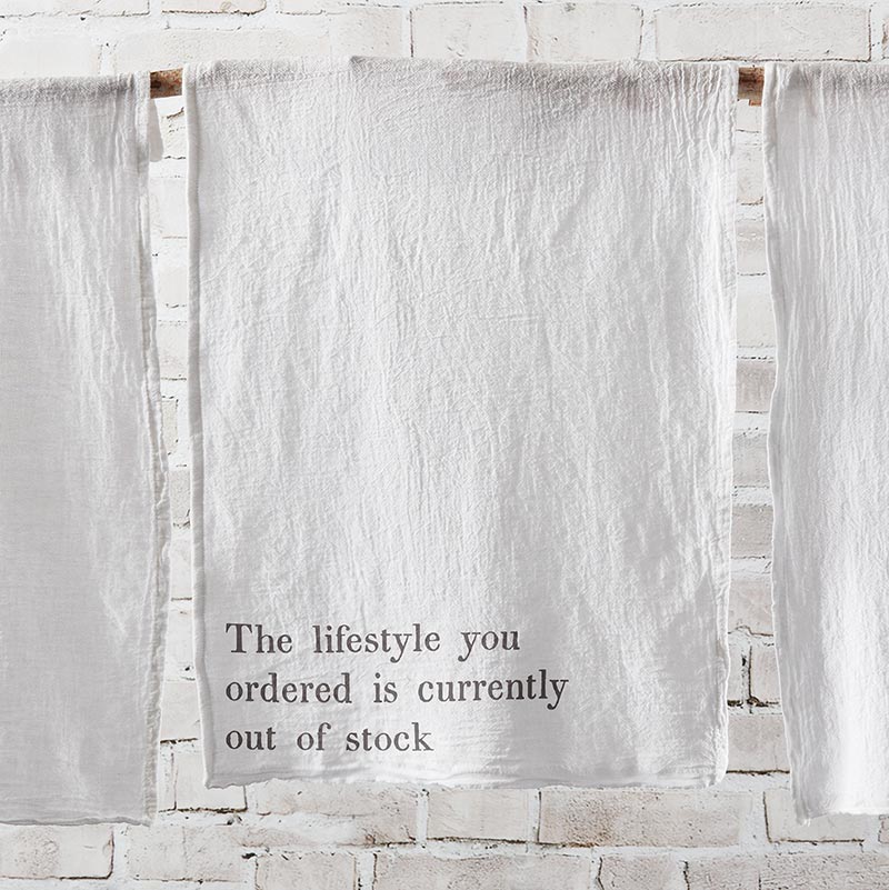 Lifestyle Ordered is Out of Stock Tea Towel - Eden Lifestyle