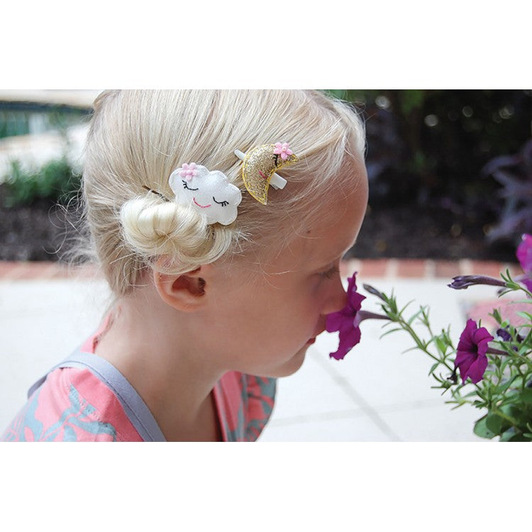 Lily & Momo, Accessories - Bows & Headbands,  Lily & Momo Starlight Moon Kisses Trio Hair Clips