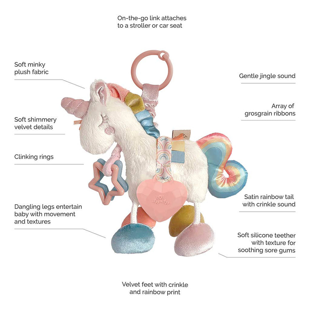 Link & Love™ Unicorn Activity Plush with Teether Toy - Eden Lifestyle