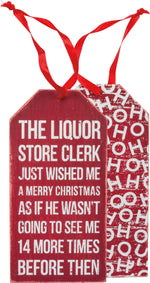Liquor Clerk Bottle Tag - Eden Lifestyle