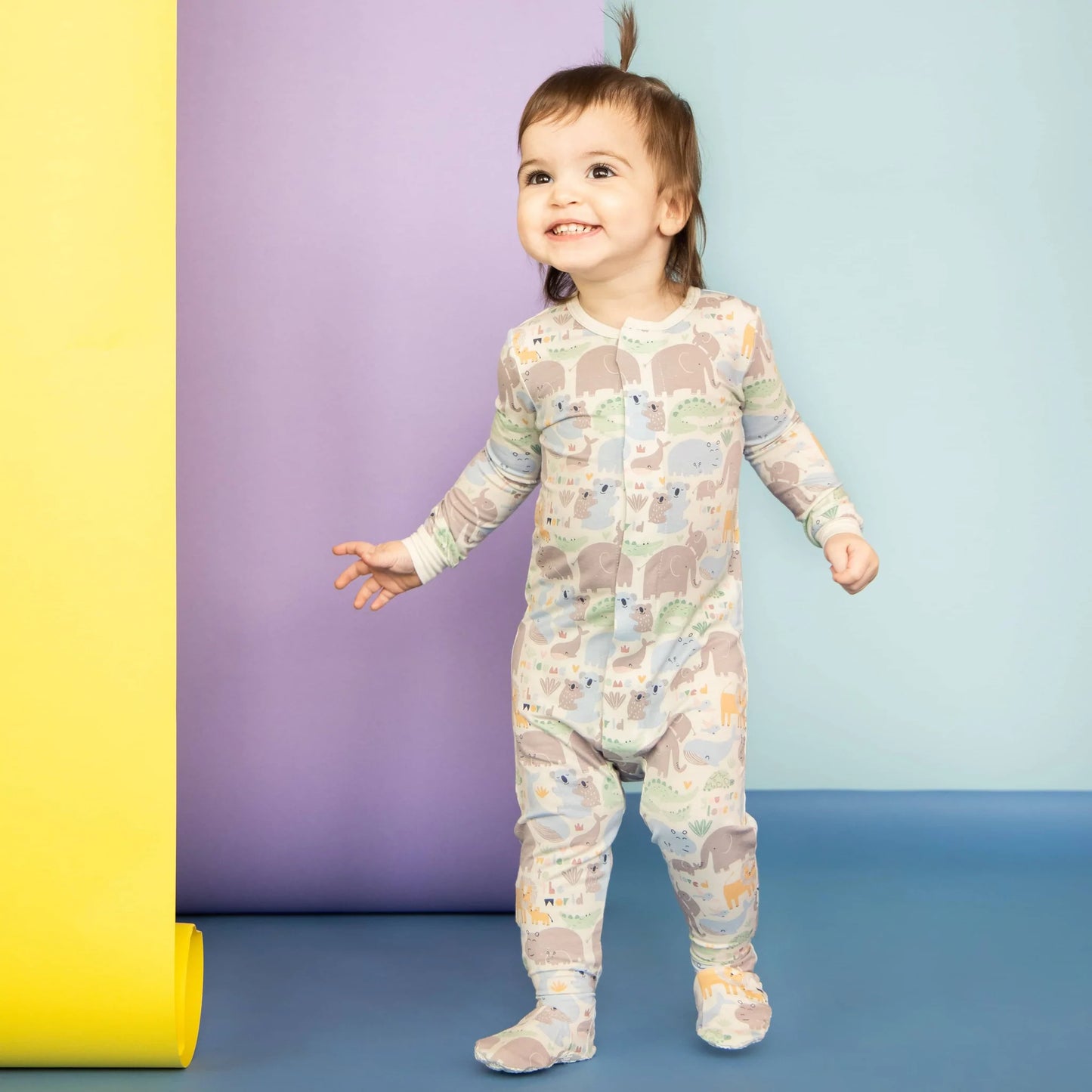 Magnetic My by Magnificent Baby Little Lovin Modal Magnetic Footie - Eden Lifestyle