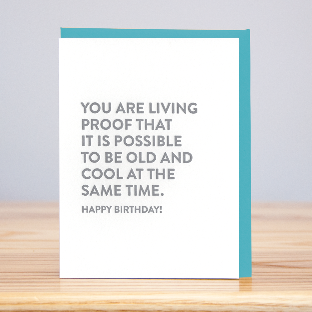 Living Proof Birthday (Letterpress) - Eden Lifestyle