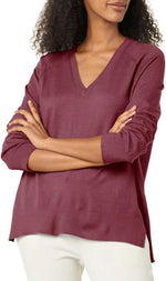 Long Sleeve Bordeaux Top - Eden Lifestyle