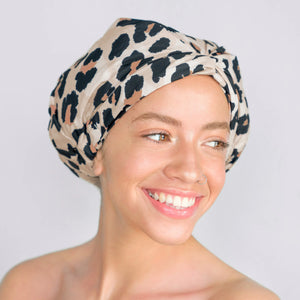 Luxury Shower Cap - Leopard - Eden Lifestyle