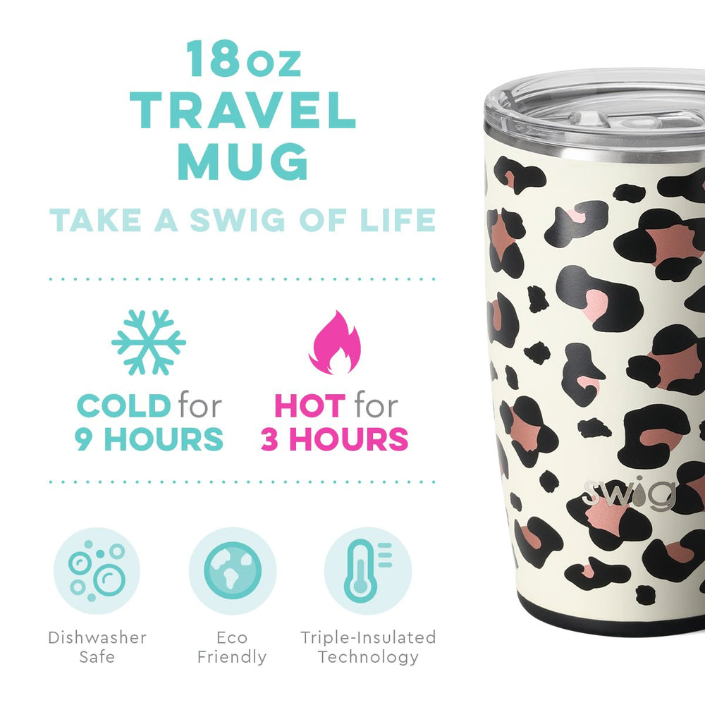 Swig, Home - Drinkware,  Swig Luxy Leopard Travel Mug (18oz)