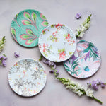 Glitterville, Home - Serving,  French Flea Market Plates, Set of 4