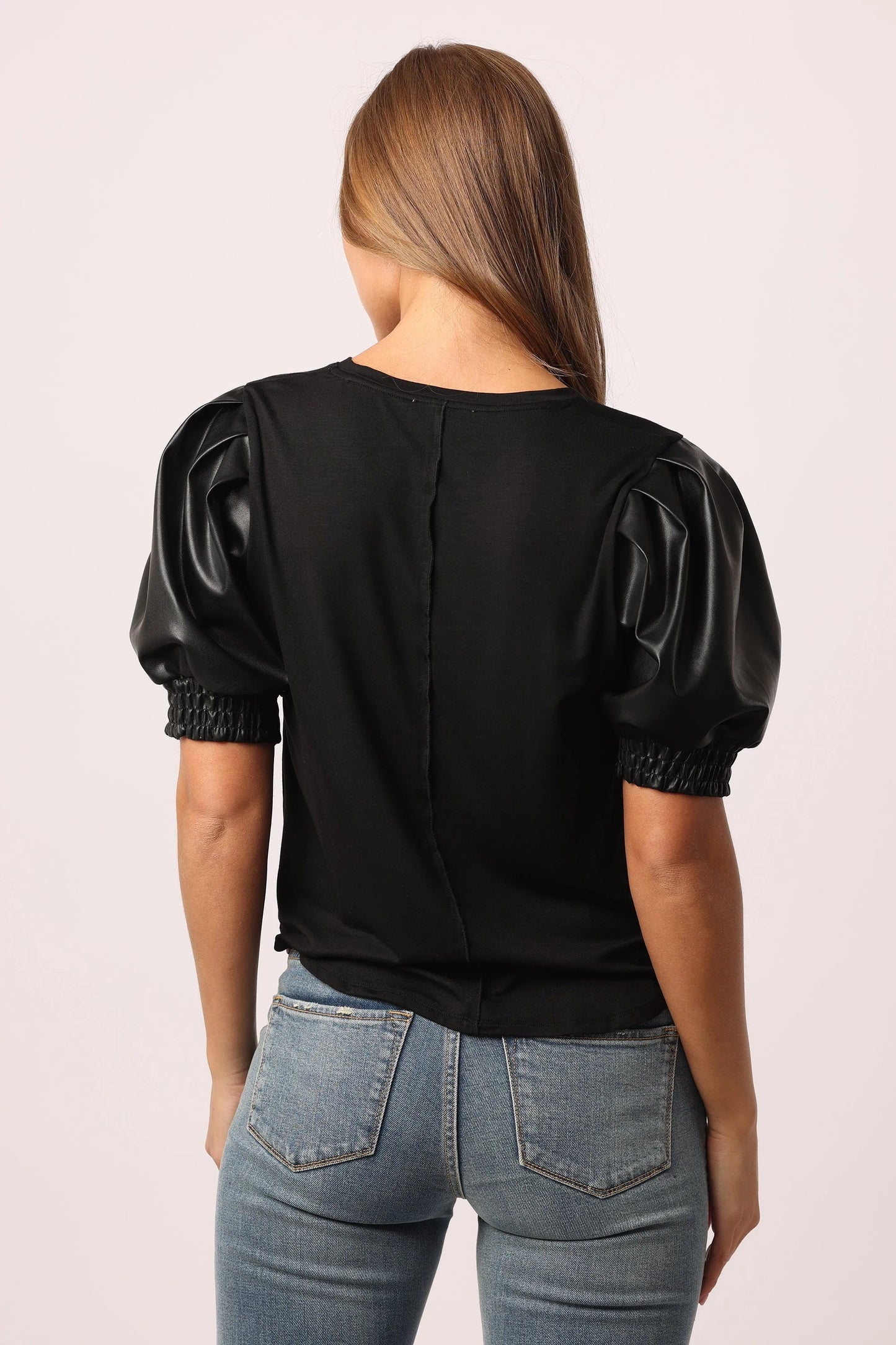 Melrose Short Sleeve Top Black - Eden Lifestyle