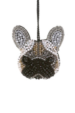 Beaded Frenchie Dog Ornament - Eden Lifestyle