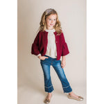 Eden Lifestyle, Baby Girl Apparel - Shirts & Tops,  Lace Ivory Long Sleeve Top