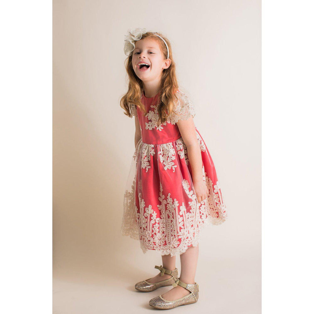 Mae Li Rose, Baby Girl Apparel - Dresses,  Lace & Pearl Dress