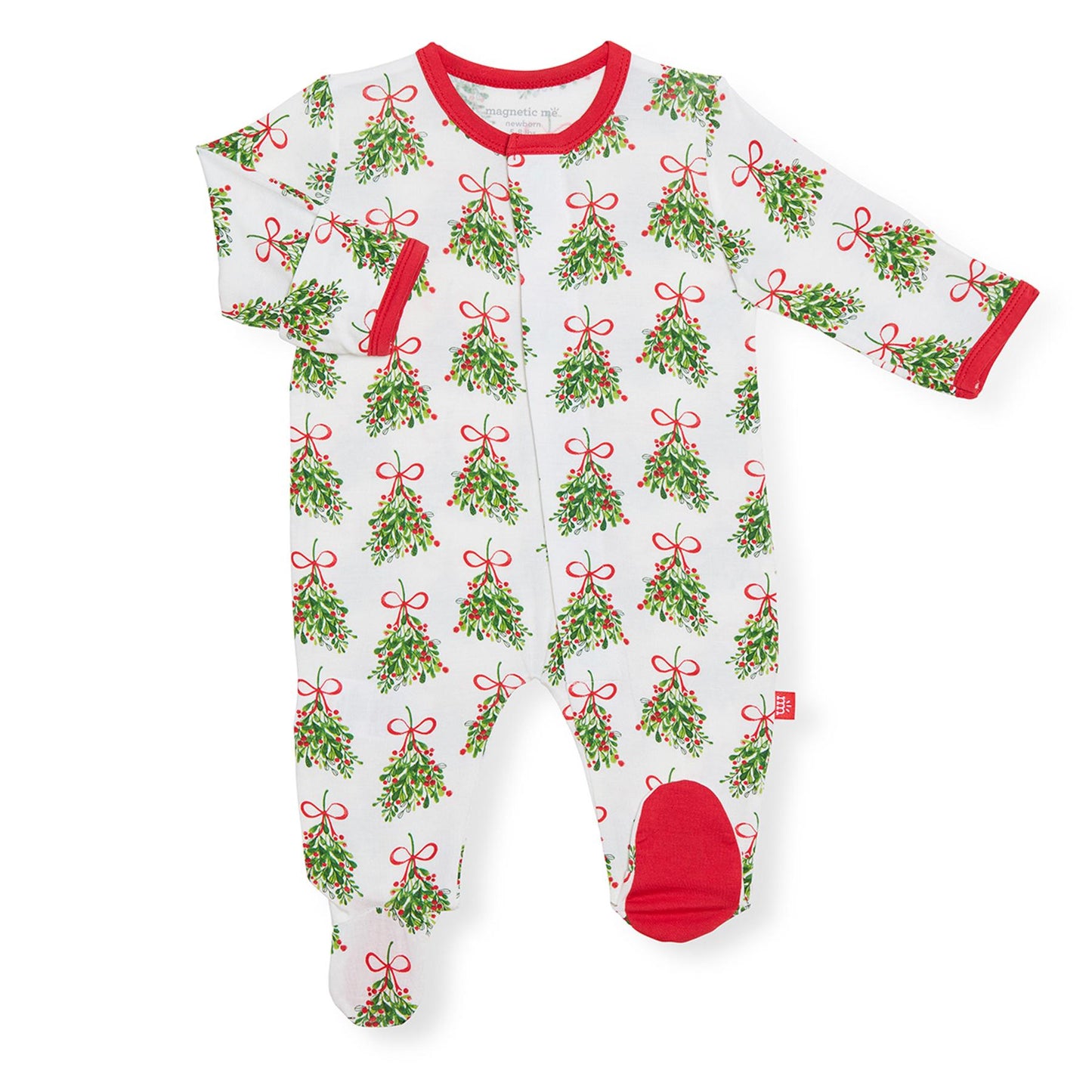 Magnificent Baby, Baby Boy Apparel - Pajamas,  Magnetic Me Kiss Me Modal Magnetic Footie