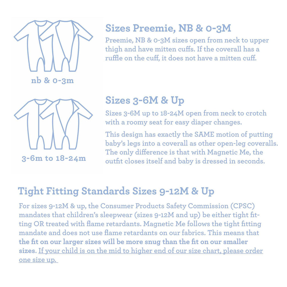 Magnificent Baby, Baby Boy Apparel - Pajamas,  Magnetic Me Tiny Tundra Modal Magnetic Footie