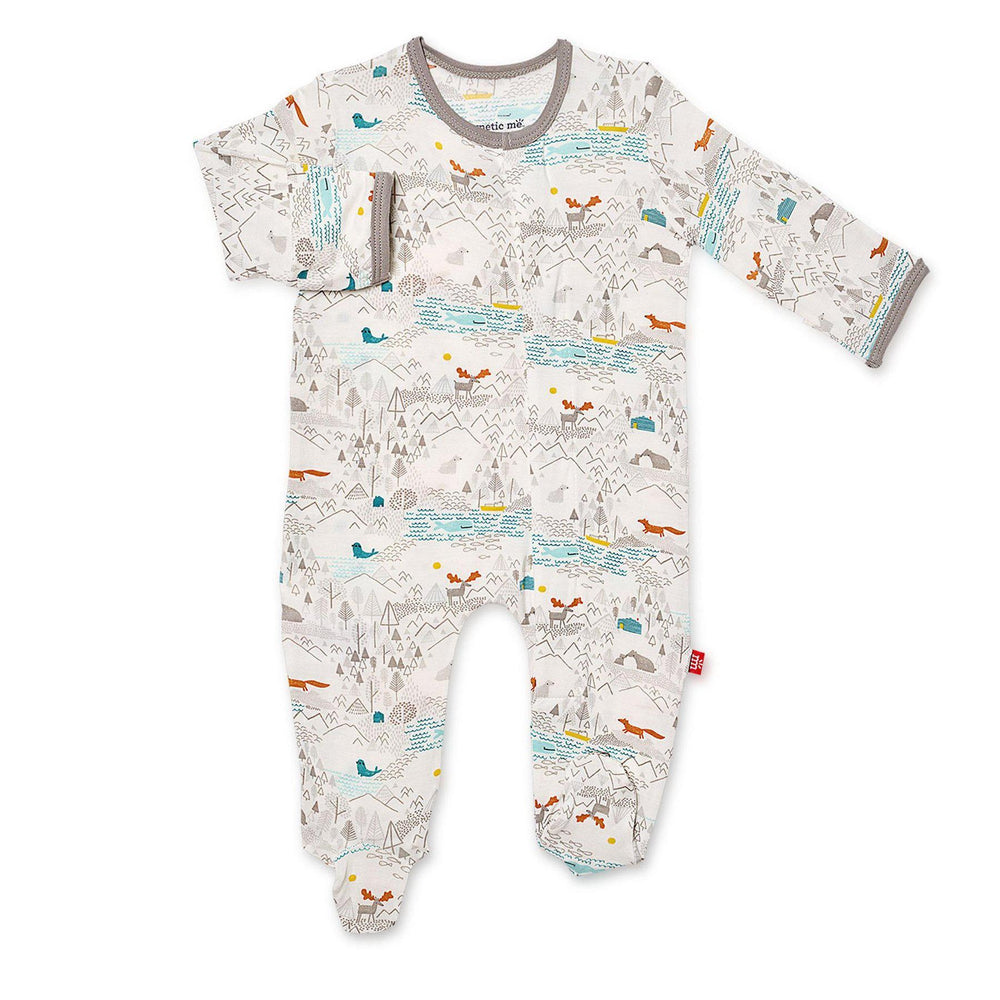 Magnetic Me by Magnificent Baby Big Sky Modal Magnetic Footie - Eden Lifestyle