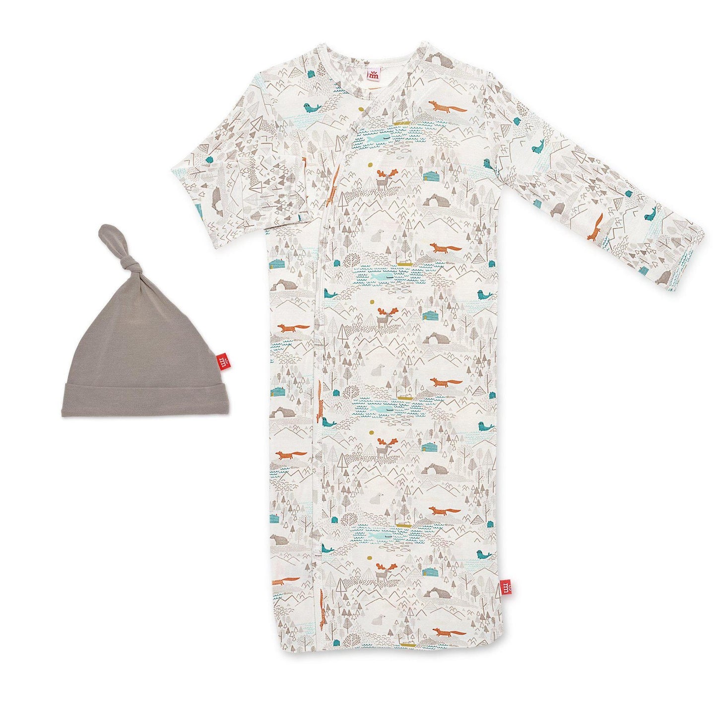 Magnetic Me by Magnificent Baby Big Sky Modal Magnetic Sack Gown & Hat Set - Eden Lifestyle